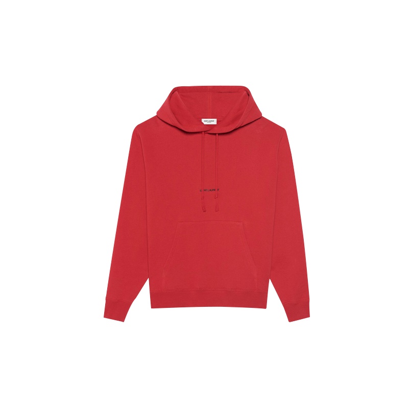 Saint laurent red hoodie sale