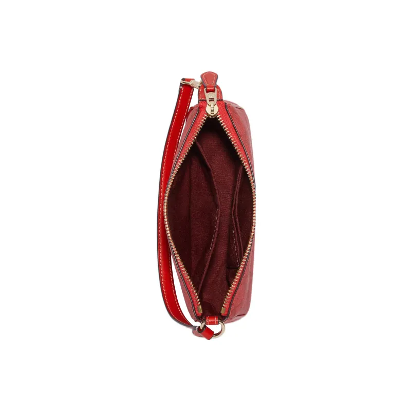 COACH Nolita Canvas With Leather Pochette, Shoulder Bag, Wrist Bag, Clutch Trumpets Women's Red-2