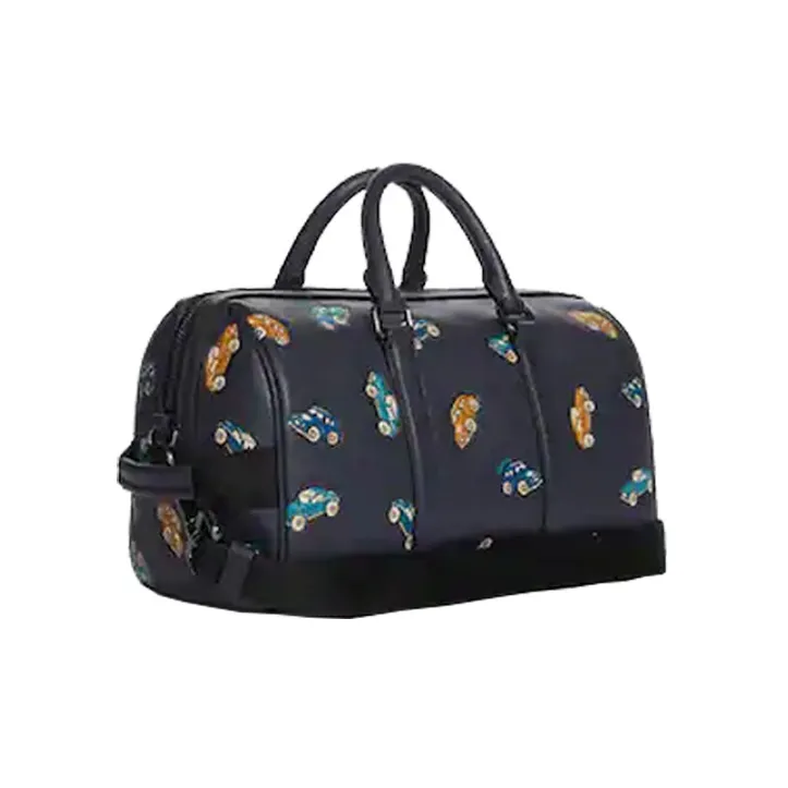 COACH Venturer Refined Pebble Leather Boston Bag Shoulder Bag Crossbody Bag Medium Size Men's Black-1