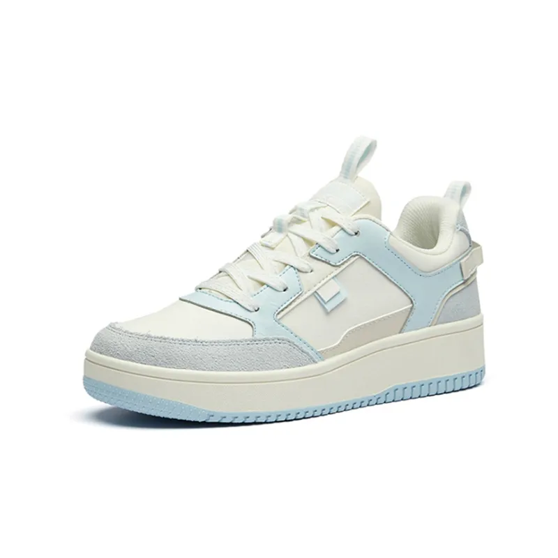Anta Life Collection Low Top Skateboard Shoes Women's White Green Pink-2
