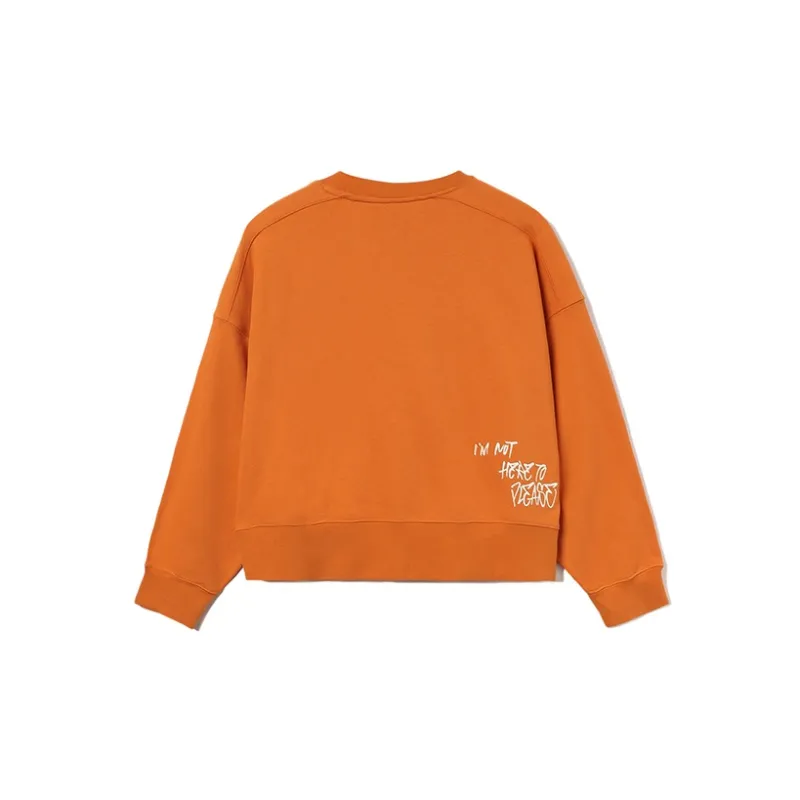 LINING Sweatshirts Women's Ochre Orange-1
