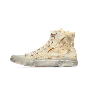 Balenciaga Paris High 'Destroyed   White'