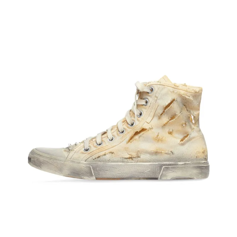 Balenciaga Paris High 'Destroyed - White'-0