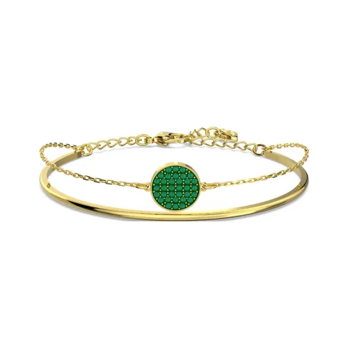 Swarovski Ginger Bracelets Women's Gold Green