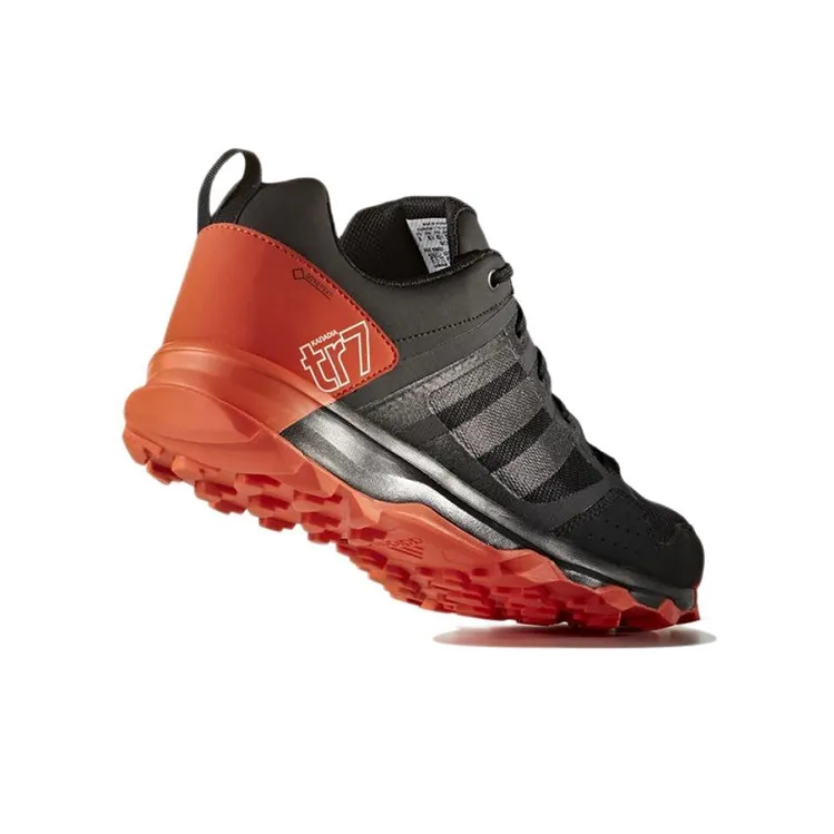 Adidas Kanadia 7 TR GTX Running Shoes Men Low-Top Black/Orange-3