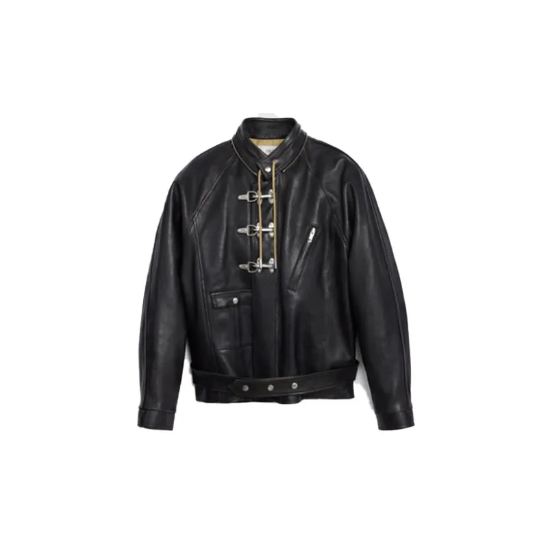 CELINE FW21 Leather Jacket Women's Black-1