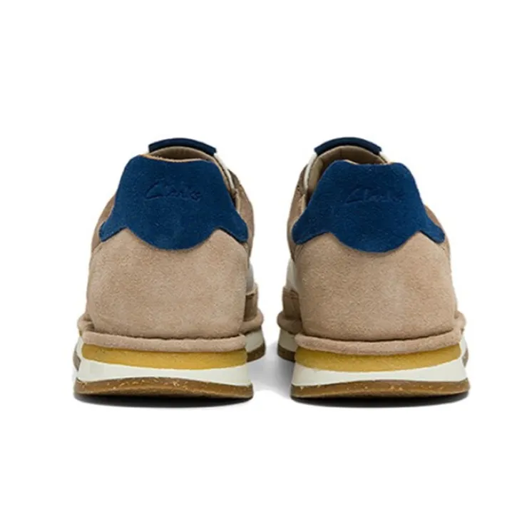 Clarks Low Top Casual Shoes Men's Blue-3