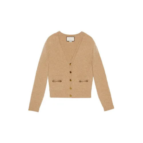 GUCCI Cashmere Sweaters Women's Camel