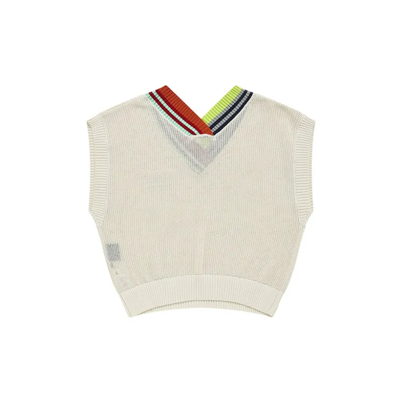 Facetasm X FILA FUSION Tank Tops Women's Maltose White-1