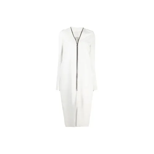 RICK OWENS Leather Jackets Women's White