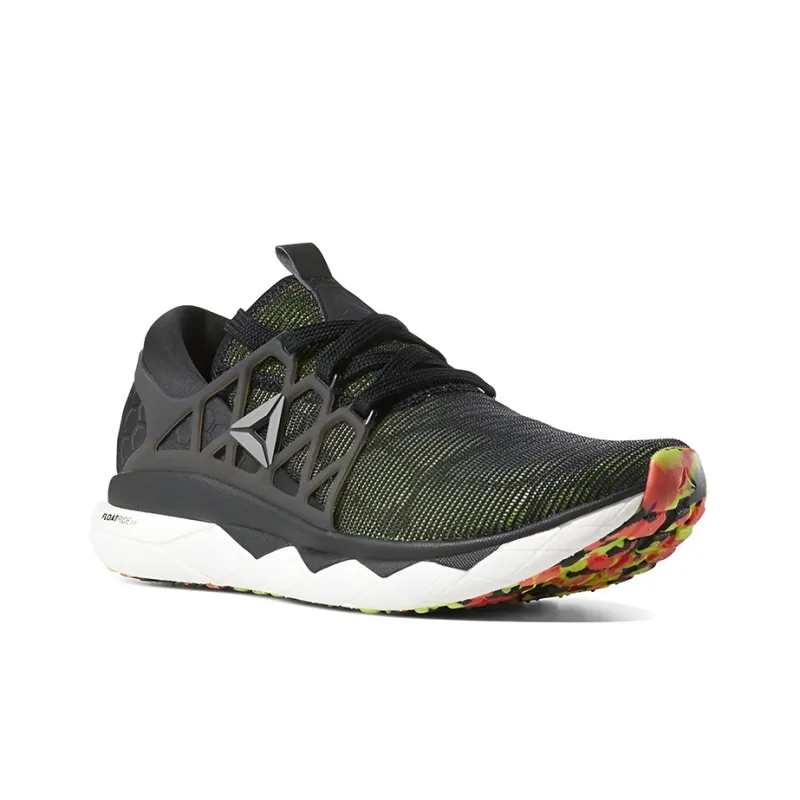 Reebok Floatride Run Flexweave Anti-Slip Wear-Resistant Low-Top Running Shoes Black Green White-2