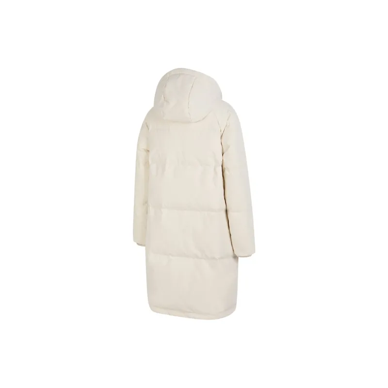 PEAK Hooded Down Jacket Women's Canvas White-1