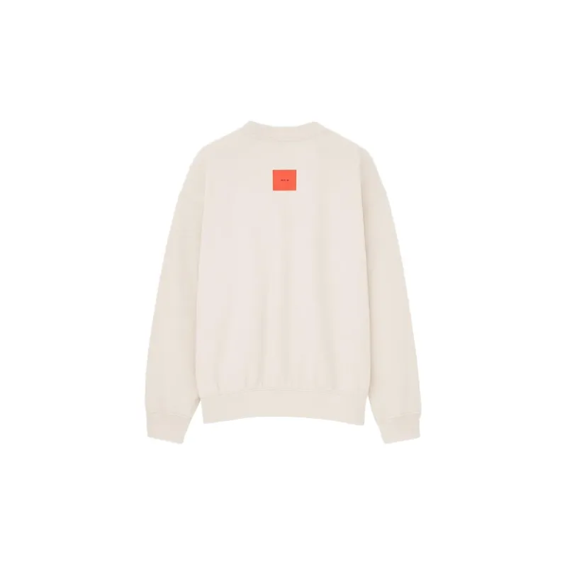 UNIQLO LUFUGONGBOWUGUAN Crew Neck Loose Fit Regular Sweatshirt Women's Light Beige-1