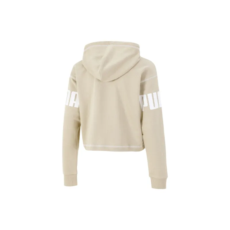 PUMA Power Sweatshirts Women's Khaki-1