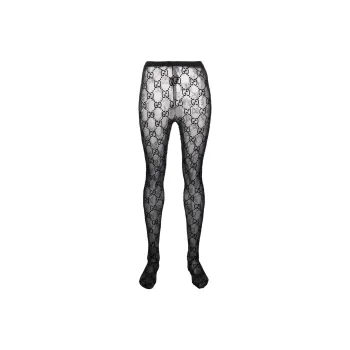 GUCCI Gg Pattern Tights Black