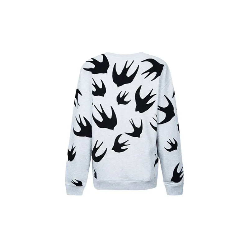 McQ Alexander McQueen Loose Fit Knitwear Women's Light Gray-1