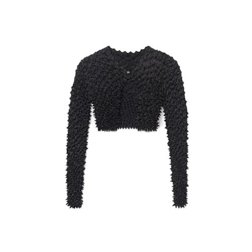 Alexander Wang Cropped Coats Women's Black