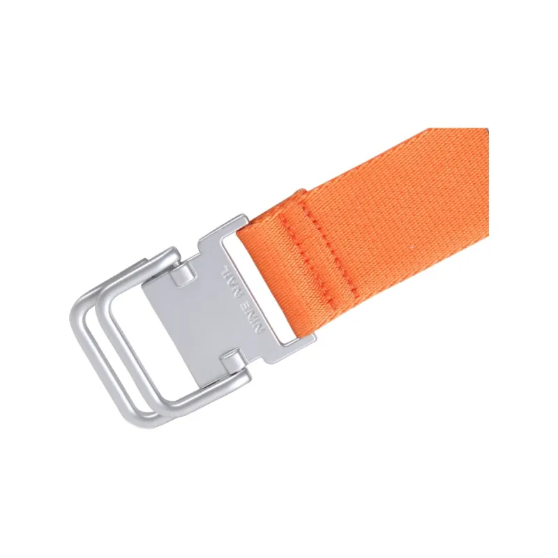 NINE NAIL Double Ring Buckle Nylon Canvas Belts Unisex Width 3.7cm-3