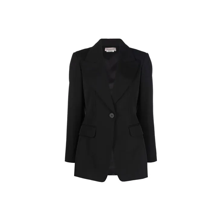 Alexander McQueen Buttoned Tailored Blazer-0