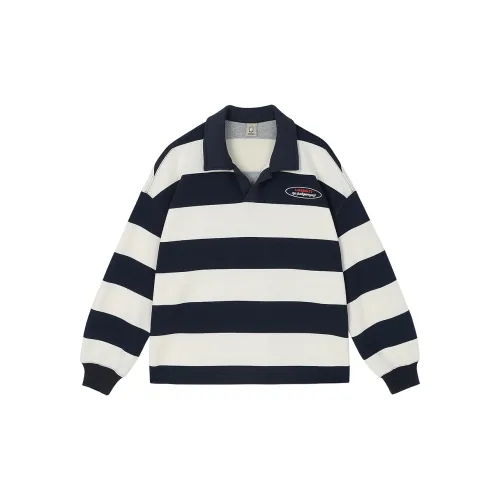 INEED I.T Sweatshirt Women's Navy Blue White Striped