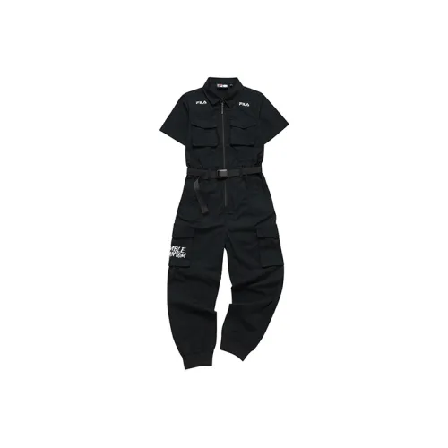 FILA FUSION TOKYO STUDIO Cargo Pants Women's Pitch Black