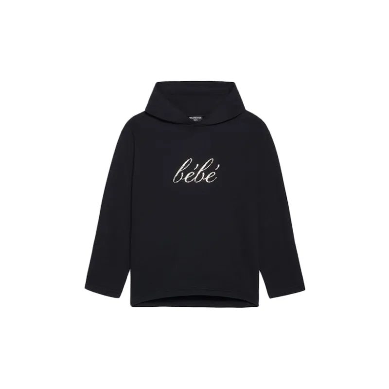 Balenciaga SS22 Sweatshirt Regular Fit Women's Black-0