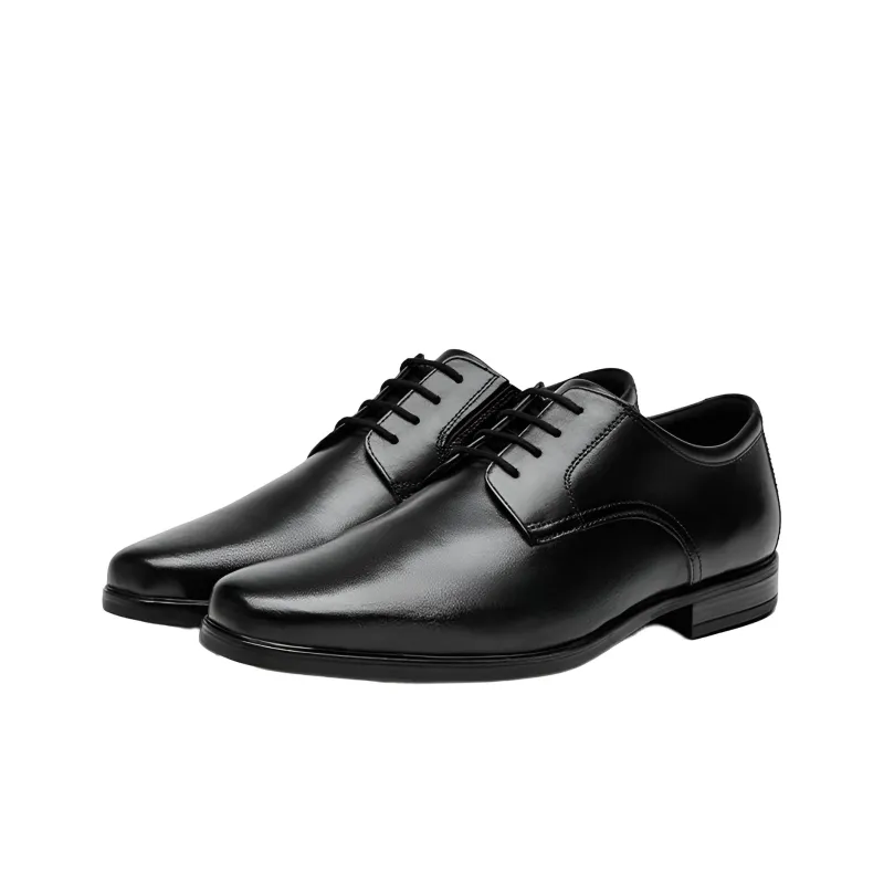 clarks Howard Walk Leather Shoes-2