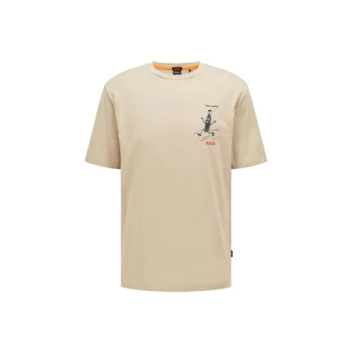 HUGO BOSS T-Shirts Men Tea Brown