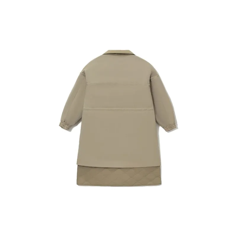 LiNing Puffer Jackets Women's Medium Khaki-1