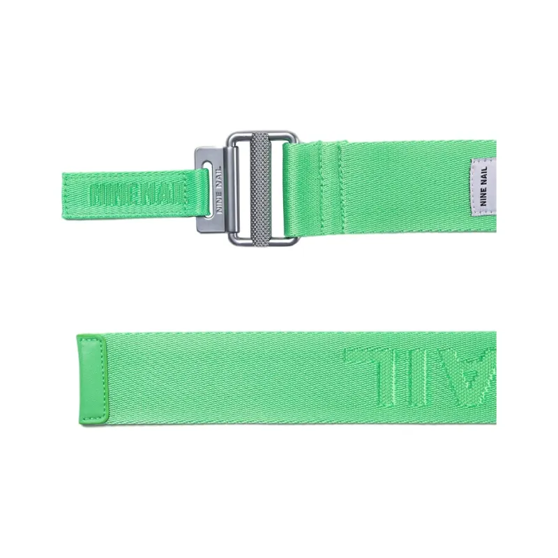 NINE NAIL Smooth Buckle Nylon Canvas Belts Unisex Width 3.7cm-6