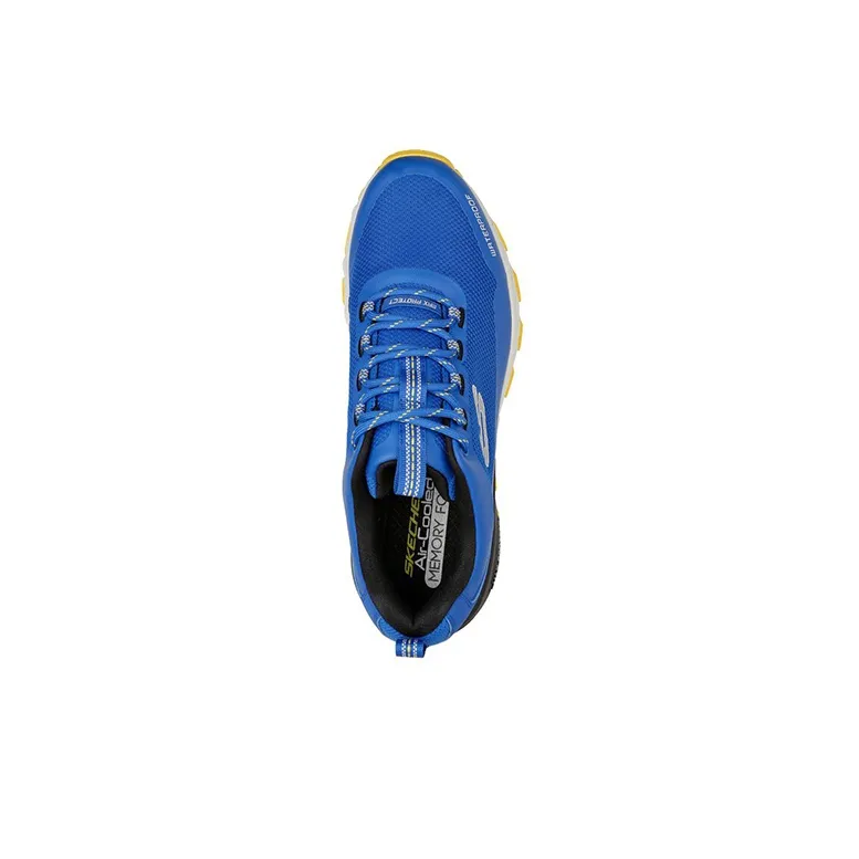 Skechers Max Protect Casual Shoes Men Low-Top Blue/White/Yellow/Black-3