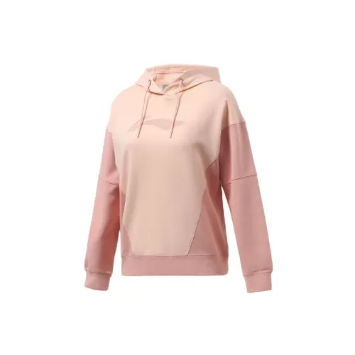 LINING Training Series Sweatshirts Women's Peach Orange Pink