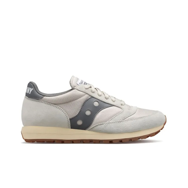 Saucony Jazz 81 Running Shoes Unisex Low Top Gray/White-1