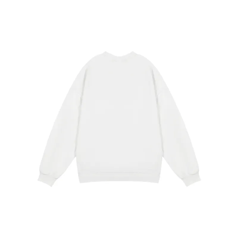 LBPC Crew Neck Loose Fit Sweatshirt Unisex White-1