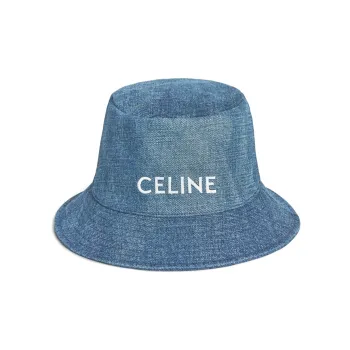 CELINE Bucket Hats Unisex Denim Blue