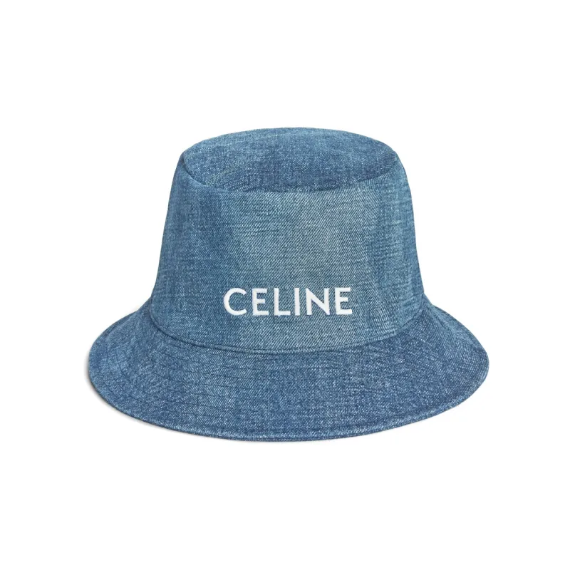 CELINE Bucket Hats Unisex Denim Blue-0