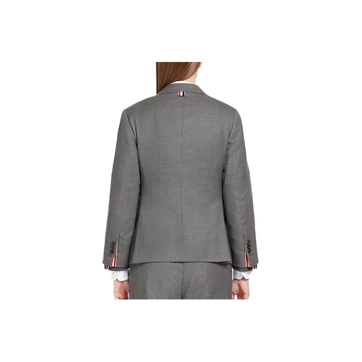 THOM BROWNE Single Breasted Twill Blazer-1