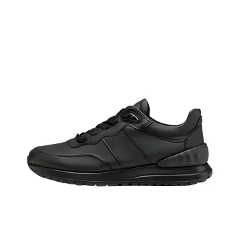 Ecco Ya Yue Cushioned Slip Resistant Abrasion Resistant Low Top Casual Shoes Men's Black