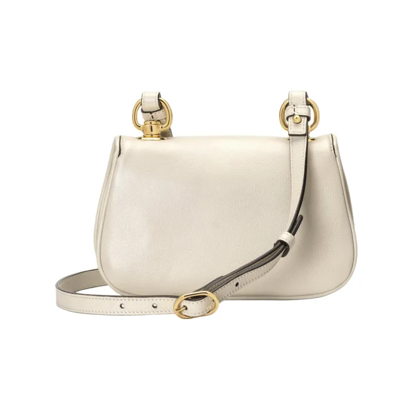 GUCCI Blondie Leather Shoulder Bag Crossbody Bag Handbag Mini Women's White-3