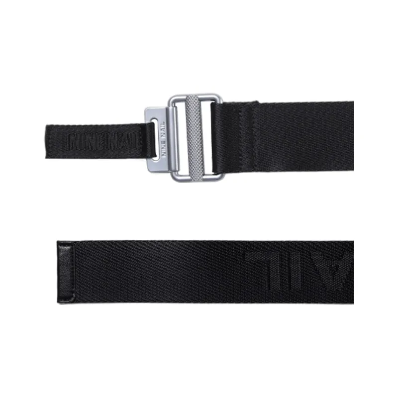 NINE NAIL Smooth Buckle Nylon Canvas Belts Unisex Width 3.7cm-10