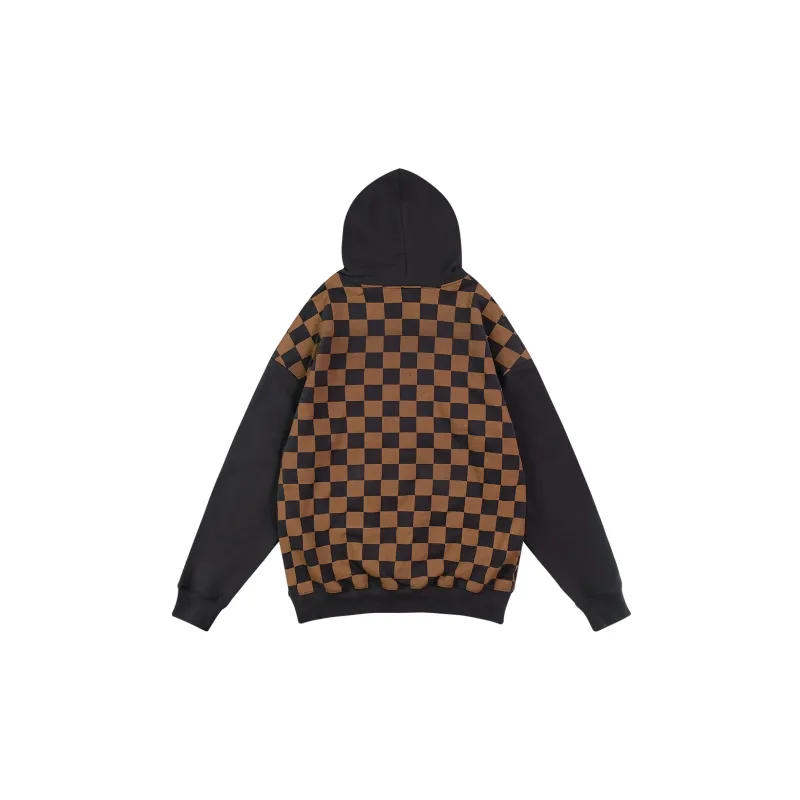 LBPC Hooded Loose Fit Sweatshirt Winter Unisex Brown-1