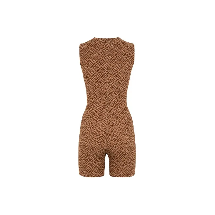 FENDI X Skims Collaboration Bodysuits Women's Brown-1
