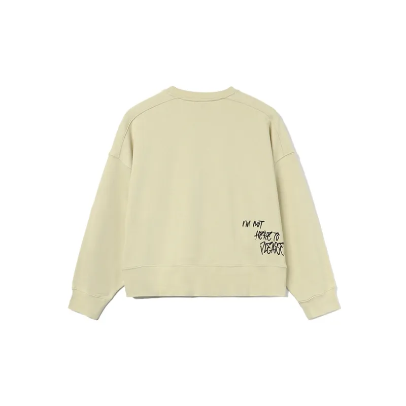 LiNing Sweatshirt Women's Apricot Khaki-1