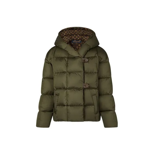 LOUIS VUITTON New Quarterly Products Of LV Down Jackets Women's Olive Green