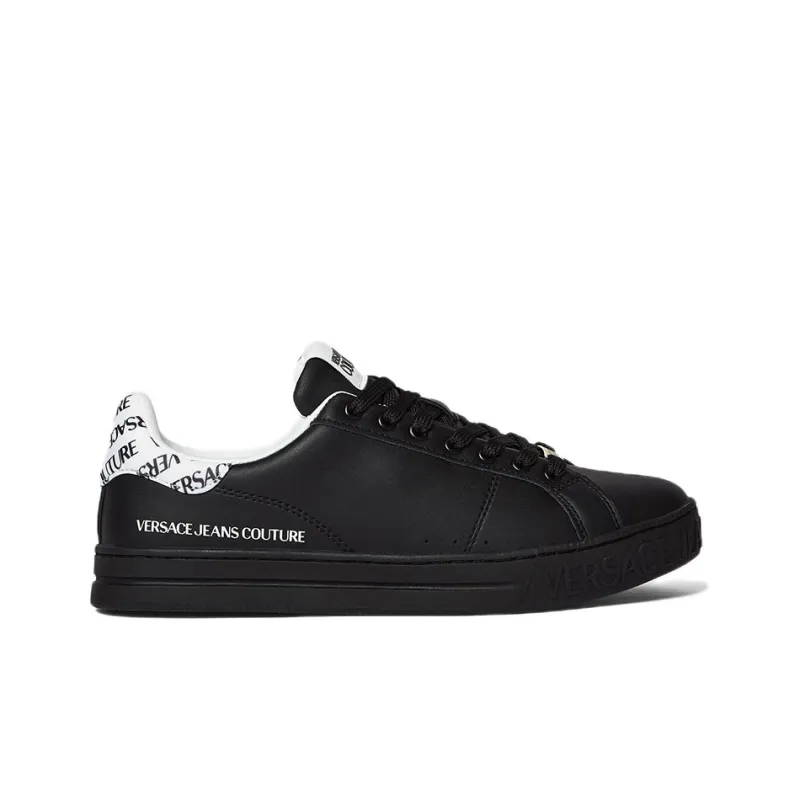VERSACE JEANS Couture Versace COURT 88 Logo Stylish Skateboarding Shoes Men's Black-1
