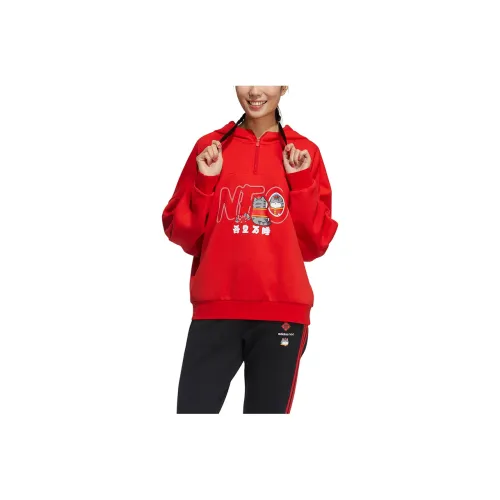 My King Mansleep Adidas Neo CNY Collection Sweatshirts Women's Bright Red