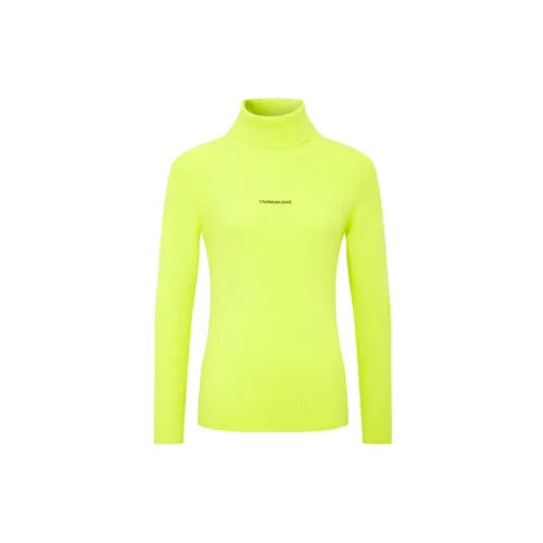 Calvin Klein Cashmere Sweaters Women's Neon Green