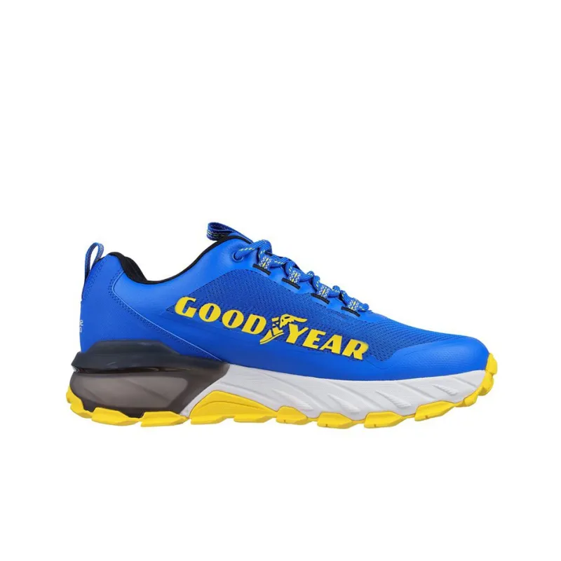 Skechers Max Protect Casual Shoes Men Low-Top Blue/White/Yellow/Black-1