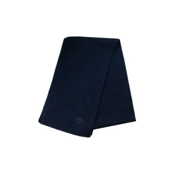 GUCCI Wool Knit Scarves Unisex Marine Blue
