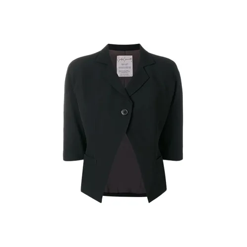 Yohji Yamamoto Cropped Coats Women's Black